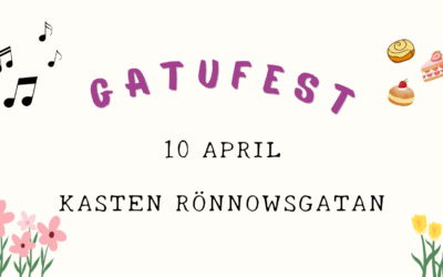 Gatufest på Kasten Rönnowsgatan
