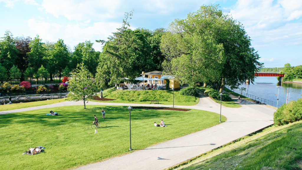 Norre katts park i Halmstad City